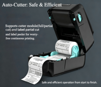   Printer Label RFID UHF Desktop D812R 203DPI Thermal Transfer untuk Inventaris & Logistik Tersedia