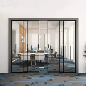 New Fashion french aluminum sliding glass types of aluminium door frames home modern hotel doors foshan
