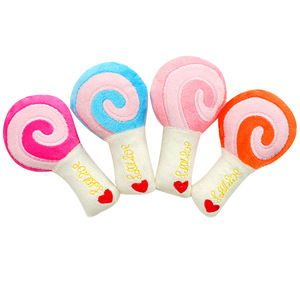 Juguetes chirriantes para mascotas, juguete de peluche con sonido de pierna de pollo, juguete para interiores para perros y gatos, diseño de frutas, 20g - Product Image 5