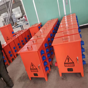 Boîte db plaquée en métal avec prise industrielle boîtier électrique extérieur ip54 niveau de protection boîte de distribution étanche - Product Image 2