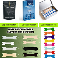 Bandelettes nasales sportives LYCHA LC-Nose Patch à adhérence forte, ne tombent pas, hypoallergéniques, respirantes, sans latex, certifiées CE