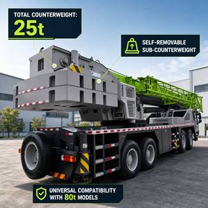 Grue de chantier avancée de 80 tonnes avec limitateurs intelligents anti-éblouissement pour une utilisation sécurisée dans la construction aéroportuaire - Product Image 5