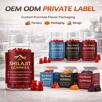 Gummies multivitaminés de beauté OEM Shilajit et Ashwagandha de l'Himalaya pour hommes et femmes, 60 unités