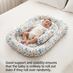 Matelas de couchage bionique portable pour nouveau-né, lit d'appoint, berceau pour bébé, moustiquaire anti-moustiques en polyester, design mignon - Product Image 4