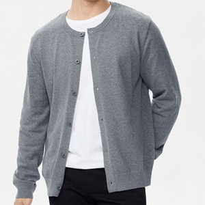 <span class=keywords><strong>Cardigan</strong></span> in Maglia <span class=keywords><strong>Grigio</strong></span> Personalizzato per <span class=keywords><strong>Uomo</strong></span>, Casual ed Elegante - Product Image 6