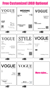 Stand de Fondo de Tela Personalizado para Bodas con Estuche para Fotos de Revista en Venta - Product Image 6