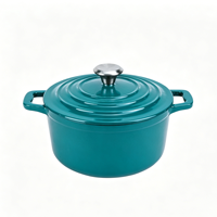 Cocotte en fonte émaillée rose coquille, compatible induction, cadeau tendance pour la cuisine à la maison, compatible avec toutes les plaques de cuisson