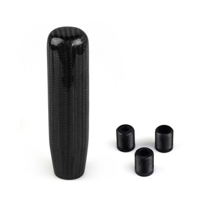 Pommeau de levier de vitesse en fibre de carbone CRAS7P, 13cm, levier de changement de vitesse ergonomique pour voiture à transmission manuelle - Product Image 5