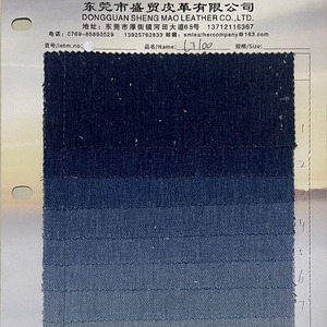 95% coton 5% spandex stretch lourd indigo denim tissu lavé style français éponge tricoté jeans tissu chine usine vente en gros - Product Image 3