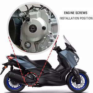 Декоративные винты для двигателя Yamaha XMAX300 (2018-2023 гг.), противоугонные маслозащитные винты и магнитная крышка двигателя - Product Image 3