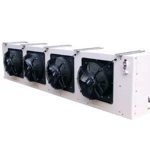 4 fans -25 Degree 30HP Capacity 35kW 7.0mm Fan Air Cooler Cold Storage Evaporator with electric hot gas defrosting