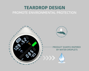 Detector de Dióxido de Carbono, Medidor de <span class=keywords><strong>CO2</strong></span>, Sensor Monitor de Qualidade do Ar, Monitor Portátil Mini WIFI NDIR <span class=keywords><strong>CO2</strong></span> para Uso Doméstico 110V-230V - Product Image 3