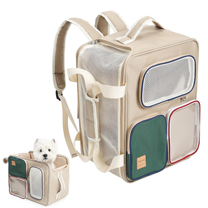 Bolsa de Viaje y Mochila 2 en 1 para Mascotas - Transportín de Viaje para Perros de Poliéster, Transportín para Mascotas de Doble Uso para Mascotas Pequeñas - Product Image 4