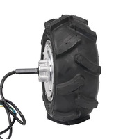 Roue de moyeu BLDC pour Robots sans conducteur Moteur à engrenages de moyeu sans balais à basse vitesse Moteur de moyeu avant
