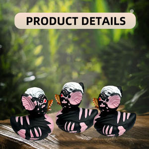 批发定制迷你<span class=keywords><strong>2.3</strong></span>英寸变形吸血鬼橡皮鸭PVC批量印刷浴缸沐浴玩具橡皮鸭 - Product Image 2