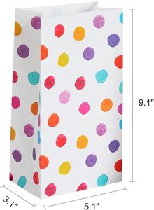 Sac en papier kraft blanc personnalisable pour enfants, emballage biodégradable pour fête d'<span class=keywords><strong>anniversaire</strong></span> - Product Image 4