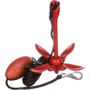Ancla Plegable Premium de 3.5 Lb, Juego Completo, Kit Robusto de Grado Marino con Cuerda Reforzada de 25 pies, <span class=keywords><strong>Boya</strong></span> Duradera, Gancho y Bolsa - Product Image 1