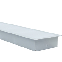 Profilé en aluminium LED avec diffuseur, embouts et clips pour bande LED 90*32 mm