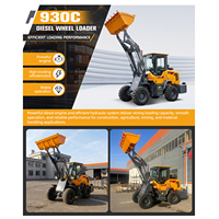 Nouvelle chargeuse sur pneus diesel compacte avec accessoires de benne pour la construction et l'agriculture