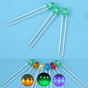 Vanfun nhà máy siêu sáng 3mm 5mm màu đỏ đa-màu LED Diode 620nm 625nm loại đèn cho linh kiện điện tử - Product Image 3