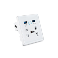 Untuk Smart Life WiFi Wall Switch Socket dengan USB QC3.0 Bahan PC/ABS Stopkontak Universal