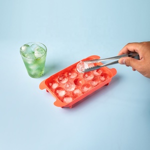 Bandeja de hielo de bola redonda con logotipo personalizado, molde de plástico para hacer bolas de hielo, <span class=keywords><strong>Mini</strong></span> bandeja de cubitos de hielo circular de 15 cavidades para beber whisky y jugo - Product Image 6