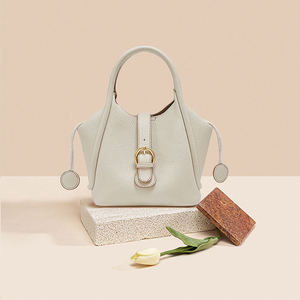 Nouveau sac à main portable pour femme en cuir véritable, sac seau élégant et luxueux en cuir véritable - Product Image 6