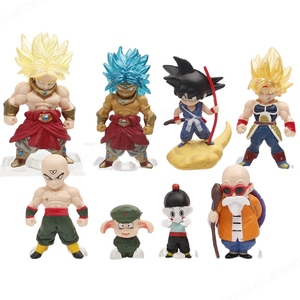 หุ่นการ์ตูนการ์ตูน8ตัว dbz broly ฟิกเกอร์ของเล่นพีวีซีสำหรับตกแต่ง - Product Image 1