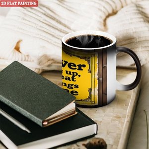 Mug en céramique givrée 11oz, tasse magique changeante de couleur, vaisselle intelligente sensible à la chaleur - Product Image 3
