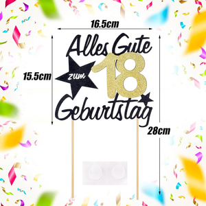 Decoración Ecológica para <span class=keywords><strong>Pastel</strong></span> <span class=keywords><strong>de</strong></span> Cumpleaños, Adorno para <span class=keywords><strong>Pastel</strong></span> <span class=keywords><strong>de</strong></span> 18 Años, Decoración para <span class=keywords><strong>Pastel</strong></span> <span class=keywords><strong>de</strong></span> Feliz Cumpleaños, Decoraciones para Fiestas - Product Image 4