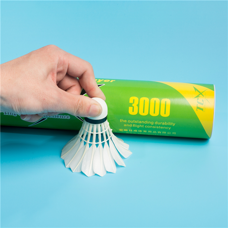 TCX 3000 Well-balanced Badminton Shuttlecock Controllable Responsive Badminton Shuttlecock Well-made for Players