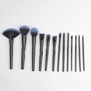 <span class=keywords><strong>Azul</strong></span> de <span class=keywords><strong>la</strong></span> cabeza del cepillo al por mayor 13 pieza cepillo cosmético de maquillaje cepillo conjunto logotipo - Product Image 1