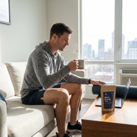 Thé en Sachets Premium pour Hommes : Énergie, Vitalité et Récupération à Base de Plantes – Végétalien, 100% Naturel, à Base de Plantes, Cure de 20 Jours, Booste l'Endurance, Soulage la Fatigue
