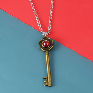 Collar de Anime con Colgante de Llave de Bronce de <span class=keywords><strong>Jotaro</strong></span> <span class=keywords><strong>Kujo</strong></span>, Estilo Vintage, para Hombre y Mujer - Product Image 5