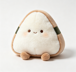 Juguete de Peluche Personalizado de Fábrica, Bola de Arroz Japonesa Triangular, Muñeco de Peluche Suave y Cálido, Onigiri, Juguete de Compañía con Forma de Comida - Product Image 2