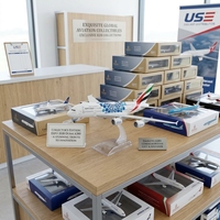 Modèle d'avion en alliage A380 de 16 cm, édition Emirates Expo, avion de passagers statique, objet de collection pour présentation sur bureau