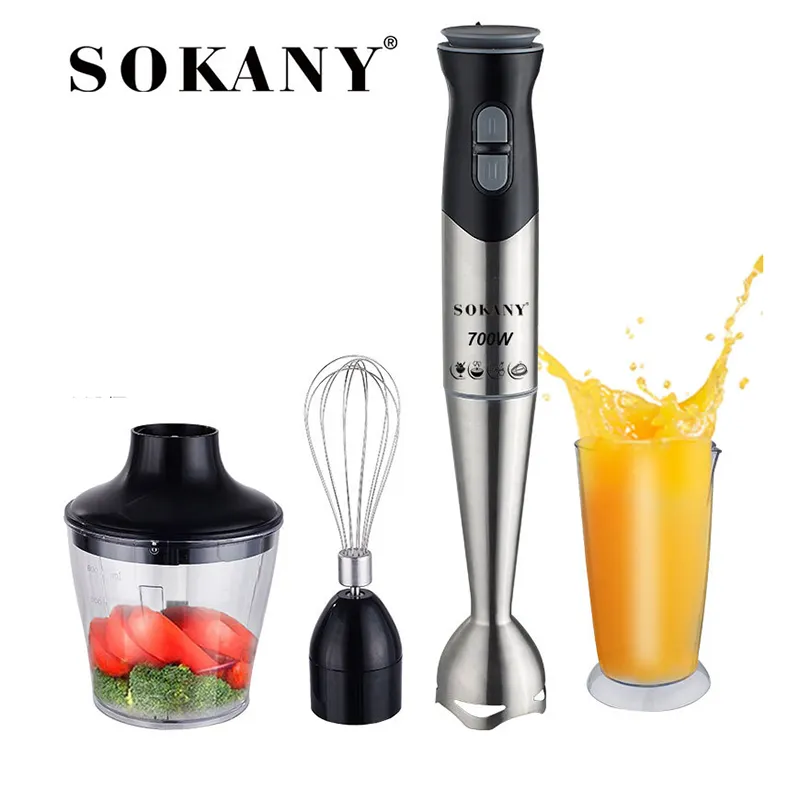 Zogift Sokany Mixer elektronik, peralatan rumah tangga stik Blender kecil