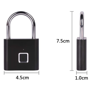 Nhà Máy Điện Tử <span class=keywords><strong>USB</strong></span> Ngón Tay In Ổ Khóa <span class=keywords><strong>USB</strong></span> Sạc Di Động Kẽm Hợp Kim Thông Minh Ổ Khóa Với 10 Bộ Dấu Vân Tay - Product Image 5
