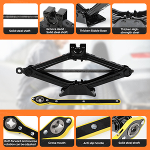 Wholesale U-head Portable 2 Ton Steel Scissor Lift <strong>Car</strong> <strong>Jack</strong> with Ratchet Wrench - Product Image 3