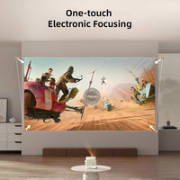 Proyector LCD Portátil Inteligente Mini 4k HD Películas Video 720p Proyector 3D Portátil WiFi Android 11 para Cine en Casa