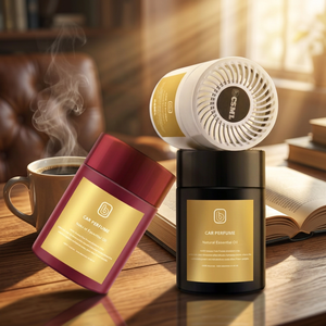 Diffuseur d'air de voiture moderne en plastique, parfum aux huiles essentielles naturelles 200g, fixation sur grille d'aération, sans électricité, évaporation naturelle - Product Image 5