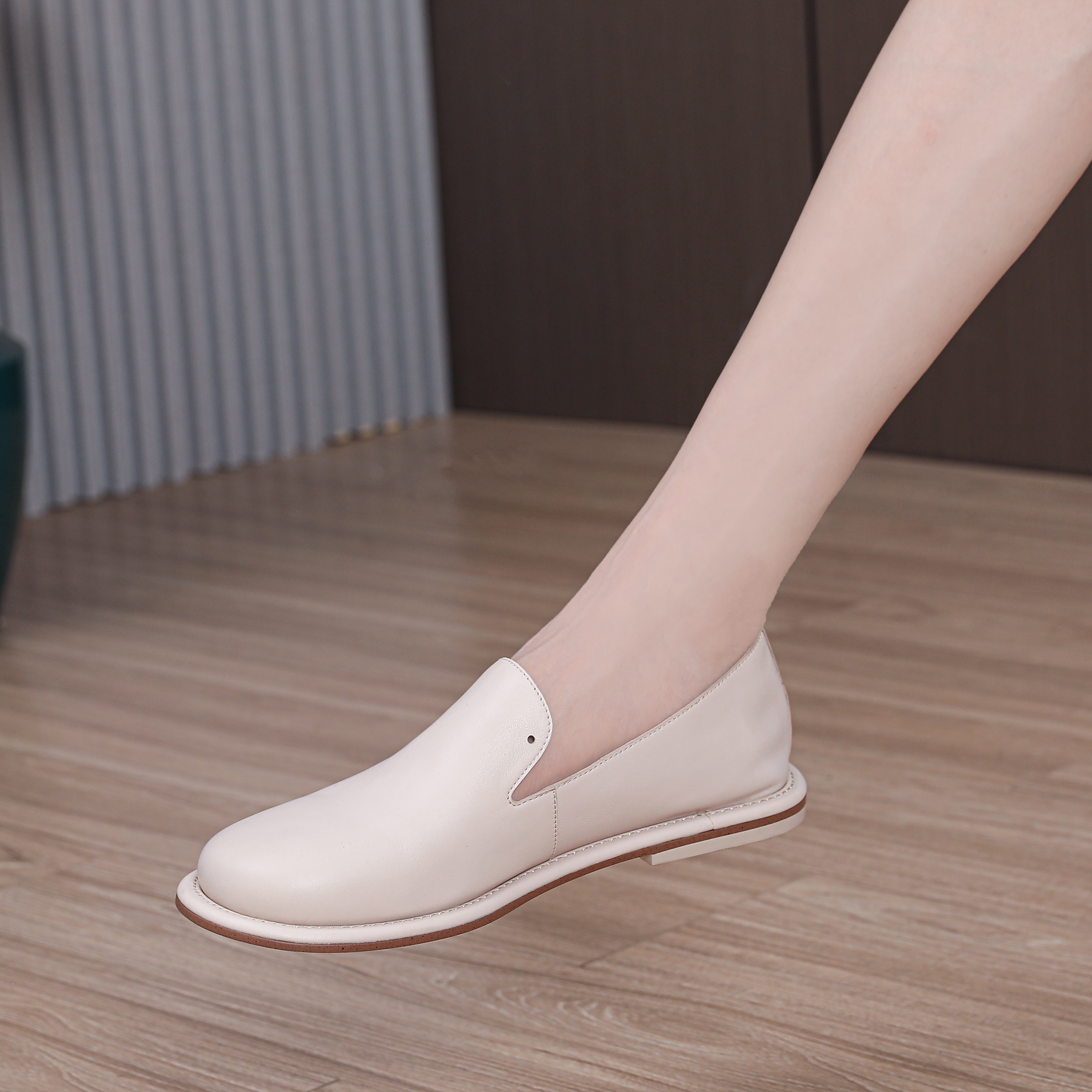 knee length dresses for ladies Thea Leather White – Leather White Flats for Women by Age of Innocence, 42 - Age of Innocence main image 0