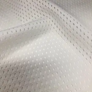 Wholesale Garment Breathable Knit 100% Polyester Wicking White Bird Eye Mesh Fabric For Sportswear And Ball Suit