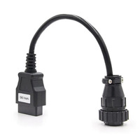 Cable Adaptador de Puerto Serie OBD2 de 16 Pines a DB9, RS232, 12V, 2W