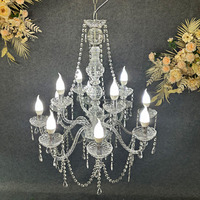 Lustre en acrylique de luxe au design artistique, luminaire suspendu détachable, éclairage de décoration pour mariage, hôtel, escalier, salon intérieur