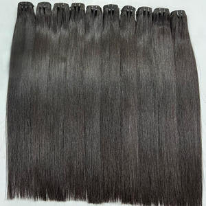 Extensions de cheveux humains bruts du Cambodge en gros, tissage double machine, toutes couleurs, teintables, permanentables, lots vierges, ondulation naturelle - Product Image 3