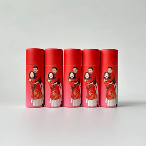 Envase de Cartón Cilindrico Hecho a Mano, Personalizado, Reciclable y Degradable para Bálsamo Labial, Lápiz Labial y Desodorante en Barra - Product Image 1