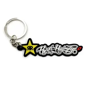 Wholesale 2D 3D Custom Shaped Key Chains Soft Rubber Pvc Keychain With Your Logo Name