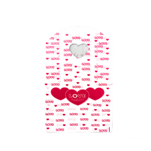 Bolsas de Polietileno HOYO de 13 x 21 cm (5.1 x 8.3 Pulgadas) con Diseño de Paisaje Urbano de París <span class=keywords><strong>en</strong></span> Color <span class=keywords><strong>Rosa</strong></span>, Bolsas con Orificio <span class=keywords><strong>en</strong></span> Forma de Corazón para Joyería, Dulces y Artículos de Boutique - Product Image 2