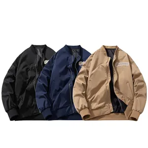 Blouson Bomber Homme LAYENNE <span class=keywords><strong>de</strong></span> Haute Qualité, Style Universitaire Tendance Hiver avec Broderie Lettres Baseball - Product Image 2